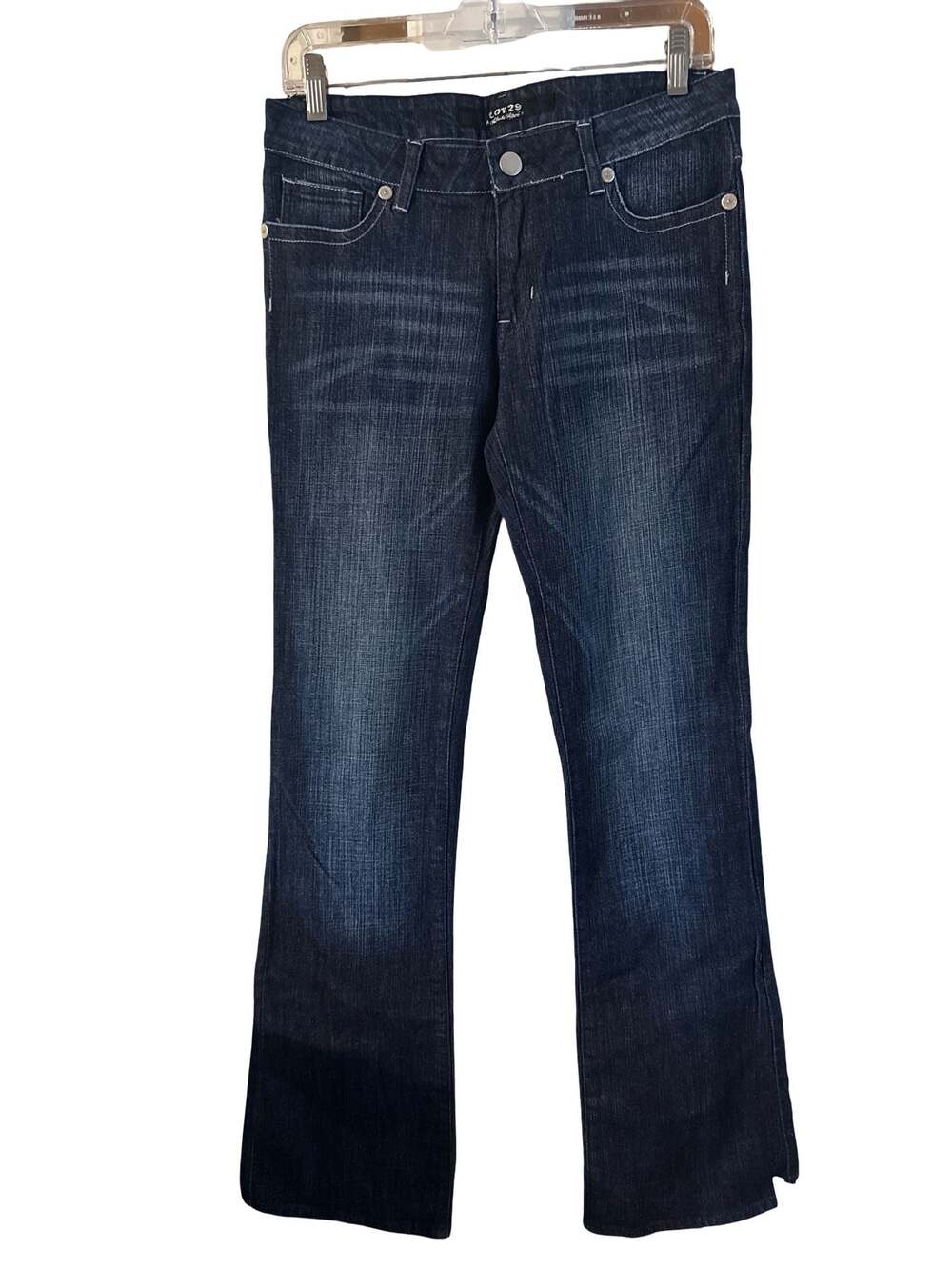 Lot 29 Authentic Apparel Junior Dark Wash Bootcut Jeans with Embroidered Wings